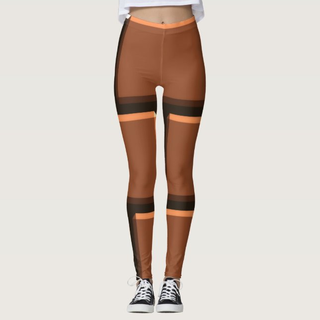 Leggings Polainas estupendas del ladrillo de Mario (Anverso)