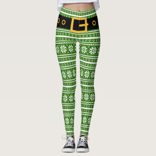 Leggings Polainas feas del duende del navidad - modelo