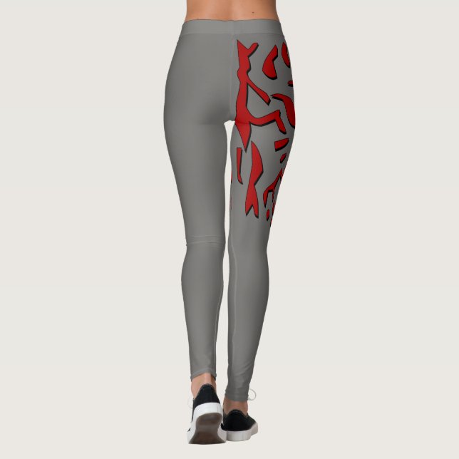 Leggings Polainas feroces del tigre (Reverso)