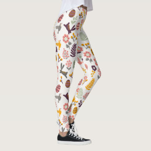Leggings Polainas florales del modelo el de la primavera