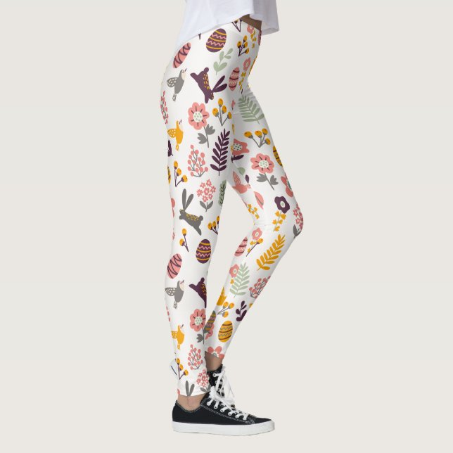 Leggings Polainas florales del modelo el | de la primavera (Derecha)