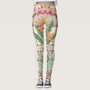 Leggings Polainas florales del paraíso