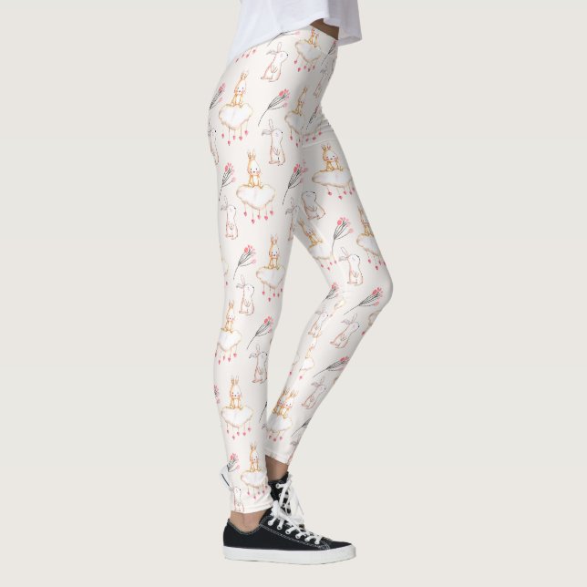 Leggings Polainas florales simples de Pascua el | del (Derecha)