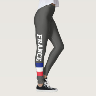 Leggings Polainas francesas de la bandera para la yoga de