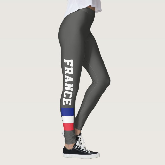 Leggings Polainas francesas de la bandera para la yoga de (Derecha)