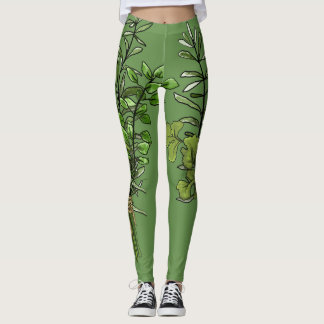 Leggings Polainas frescas de la hierba