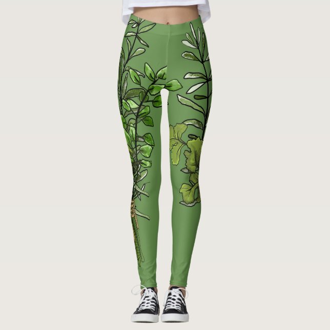 Leggings Polainas frescas de la hierba (Anverso)