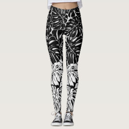 Leggings Polainas frondosas de B&W