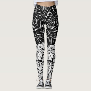 Leggings Polainas frondosas de B&W