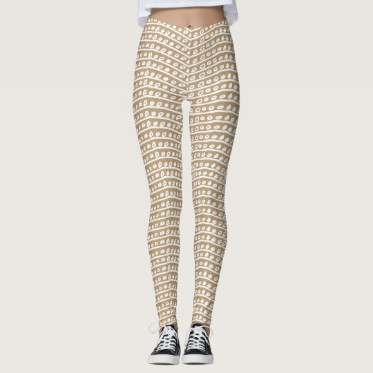 Leggings Polainas geométricas de Brown