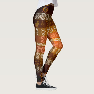 Leggings Polainas geométricas tribales del modelo de Tatoo