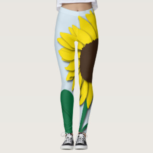 Leggings Polainas grandes del girasol