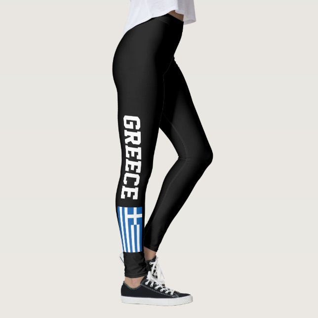 Leggings Polainas griegas de la bandera para el (Derecha)