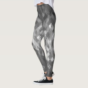Leggings Polainas grises del modelo del Harlequin de la