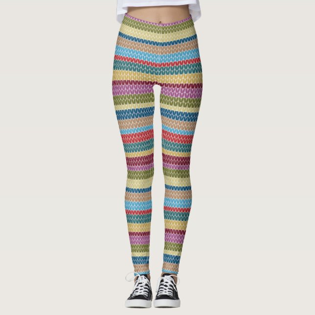 Leggings Polainas hechas punto (Anverso)