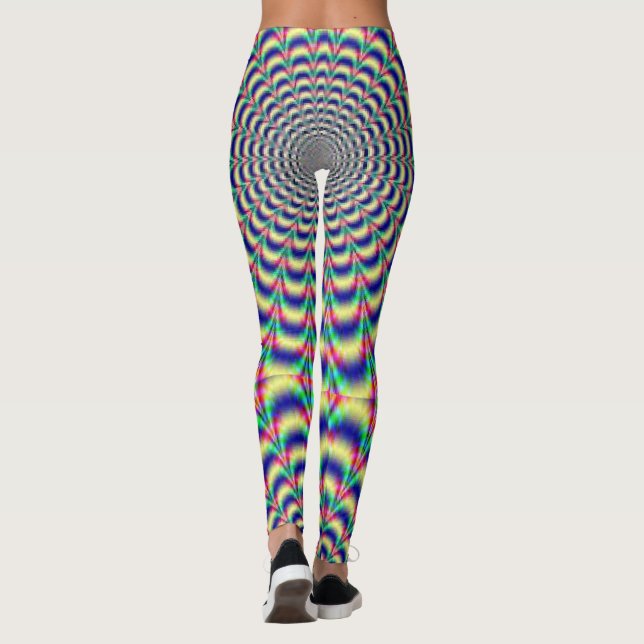 Leggings Polainas hipnóticas del diseño (Reverso)