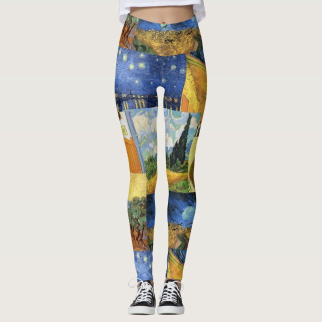 Leggings Polainas ideales del arte de las pinturas de Van (Anverso)