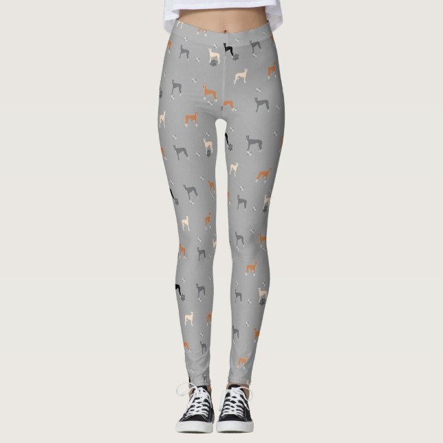Leggings Polainas Iggy de Lularoe del galgo italiano (Anverso)