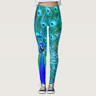 Leggings Polainas imperiales del pavo real de la emperatriz