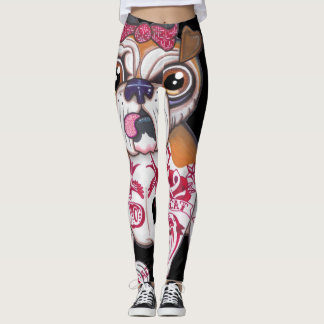 Leggings Polainas inglesas tatuadas del bulldog