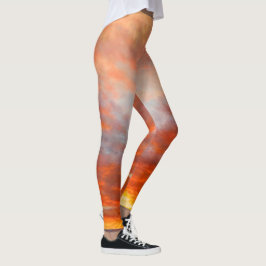 Leggings Polainas inspiradoras de la salida del sol