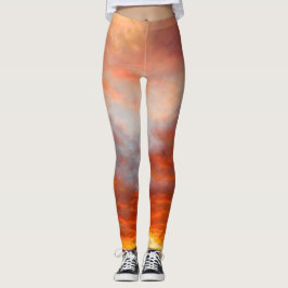 Leggings Polainas inspiradoras de la salida del sol