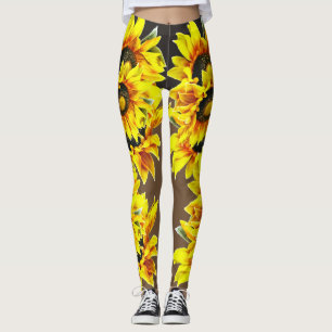 Leggings Polainas intrépidas del girasol