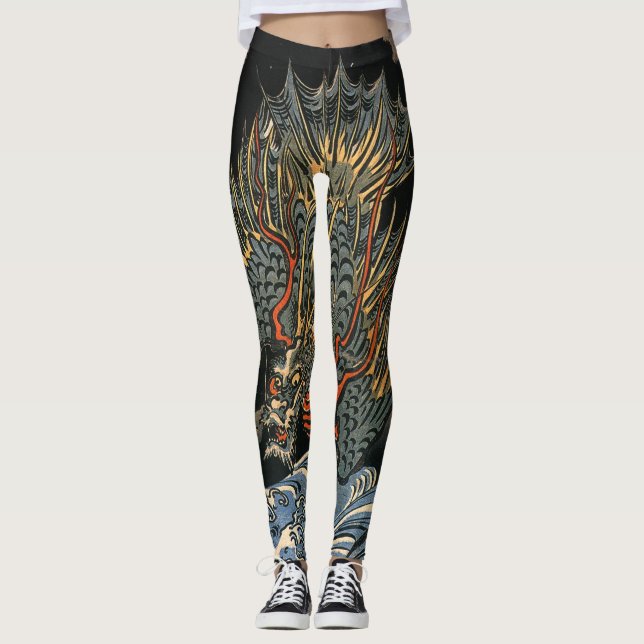 Leggings Polainas JAPONESAS del DRAGÓN (Anverso)