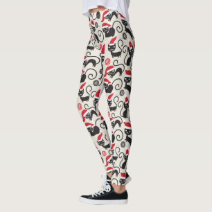 Leggings Polainas lindas de la impresión de los gatitos de