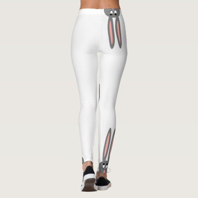 Leggings Polainas lindas de Pascua de los conejitos de la (Reverso)