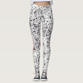 Leggings Polainas manchadas negro dálmata del amor