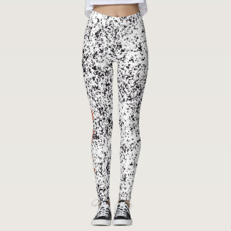Leggings Polainas manchadas negro dálmata del amor