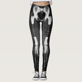 Leggings Polainas médicas del esqueleto de la anatomía de
