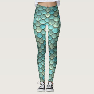 Leggings Polainas metálicas de la sirena