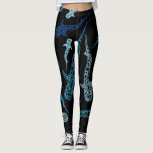 Leggings Polainas modeladas del tiburón de ballena