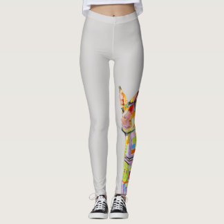 Leggings Polainas modernas de la jirafa por el (G) de Kim