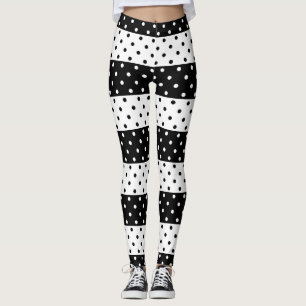Leggings Polainas monocromáticas de los lunares