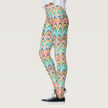 Leggings Polainas multicoloras de la puntada de la llama de<br><div class="desc">Modelo/polainas de la puntada de la llama</div>