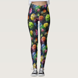 Leggings Polainas multicoloras de Pickleballs
