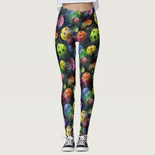 Leggings Polainas multicoloras de Pickleballs