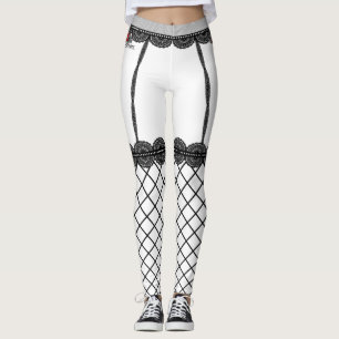 Leggings Polainas negras de la red