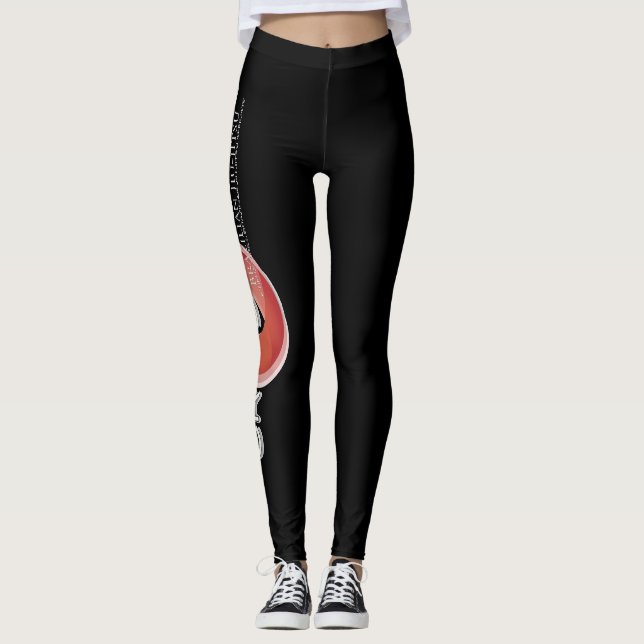 Leggings Polainas negras de los cruces BJJ (Anverso)