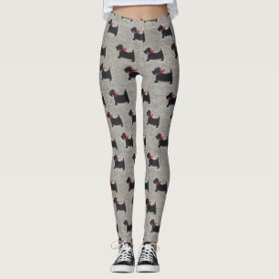 Leggings Polainas negras de punto de Terrier