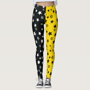 Leggings Polainas negras y amarillas de Allstar