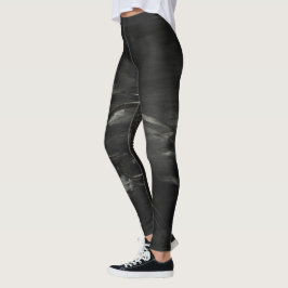 Leggings Polainas negras y de plata frescas - hola