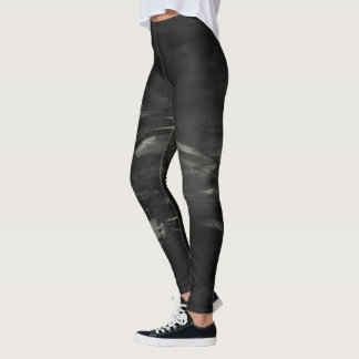 Leggings Polainas negras y de plata frescas - hola