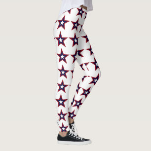 LEGGINGS POLAINAS PATRIÓTICAS DE LA ESTRELLA, CUARTO DE