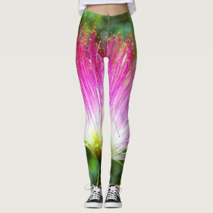 Leggings Polainas persas de la flor del árbol de seda