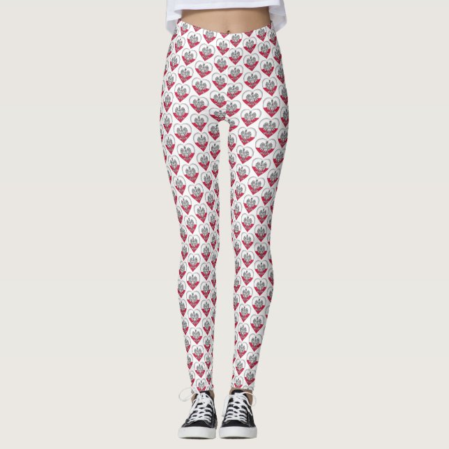 Leggings Polainas polacas del amor (Anverso)