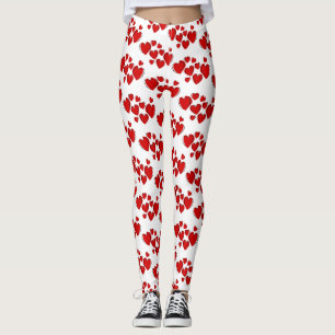 Leggings Polainas preciosas rojas de los ciervos